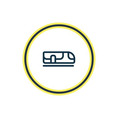 yeraltı simgesi satır Illustration. Güzel araç öğesi de metro simgesi öğesi olarak kullanılabilir.