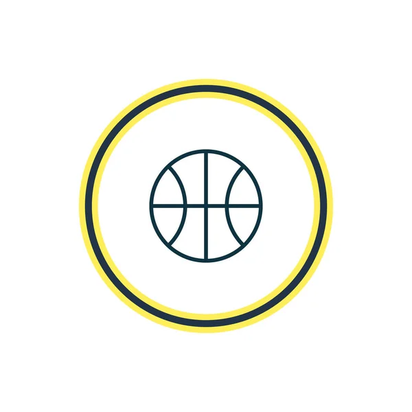 Vektorillustration der Basketballsymbollinie. schönes Sportelement kann auch als Hoop-Icon-Element verwendet werden. — Stockvektor