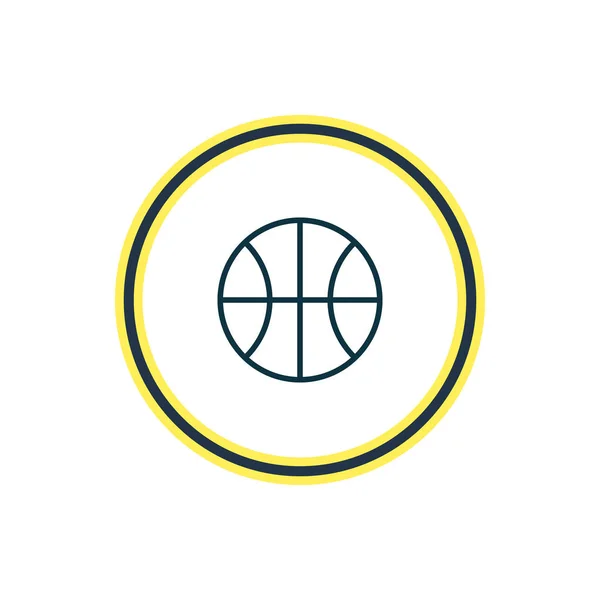 Basketbol simgesi satır Illustration. Güzel fitness öğesi de hoop simgesi öğesi olarak kullanılabilir. — Stok fotoğraf