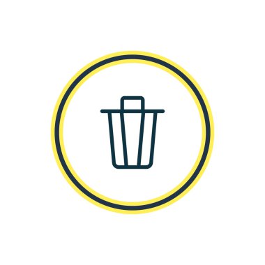 Vektör çizim çöp kutusu simgesini satırı olabilir. Güzel app öğesi de çöp konteyner simgesi öğesi olarak kullanılabilir.