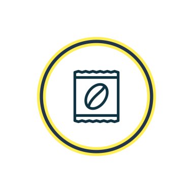 Anlık simgesi çizgi vektör Illustration. Güzel içki öğesi de paket latte simgesi öğesi olarak kullanılabilir.