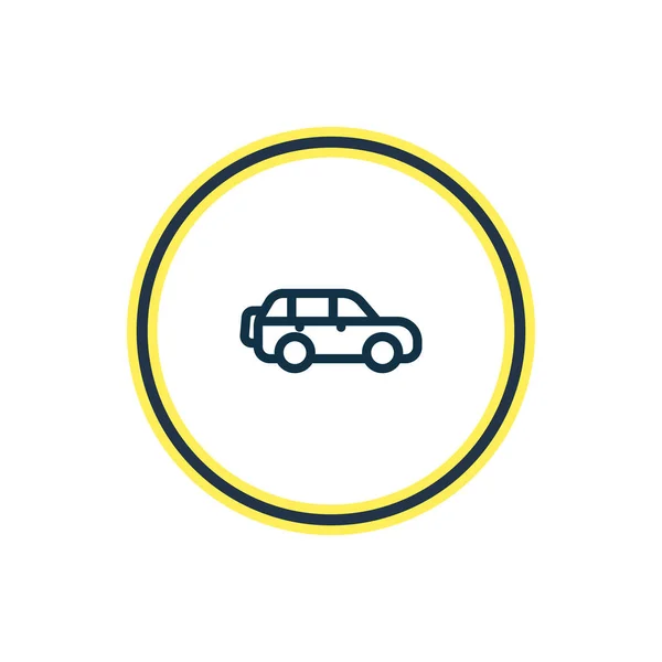 Vectorillustratie van suv pictogram lijn. Mooie voertuig element kan ook gebruikt worden als jeep pictogram element. — Stockvector