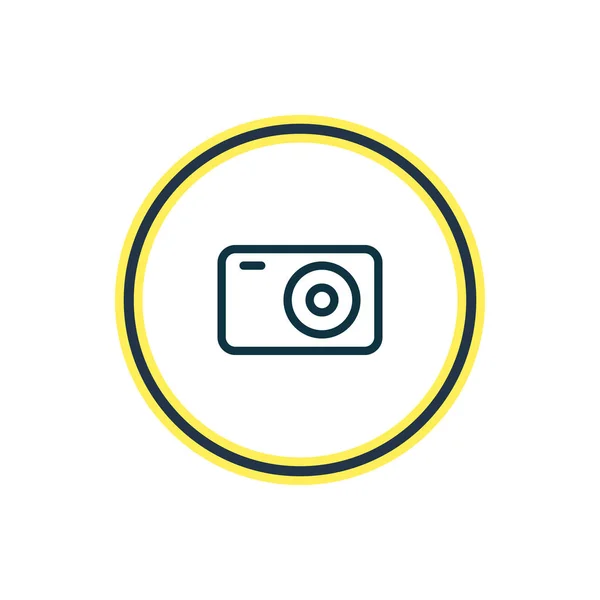 Illustrazione della linea di icone della fotocamera. Bellissimo elemento campo può anche essere utilizzato come elemento icona apparato fotografico . — Foto Stock