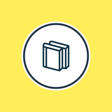 Edebiyat kutsal kişilerin resmi çizgi vektör Illustration. Güzel kitap öğesini de kitap toplama simgesi öğesi olarak kullanılabilir.