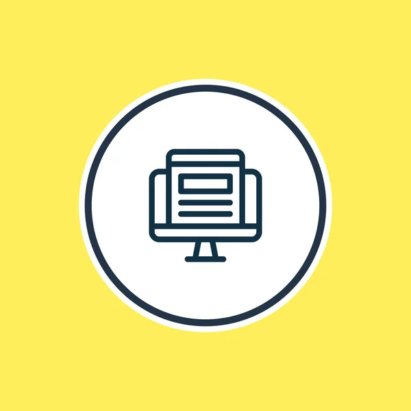 Kat simgeyi çizginin üzerinde vektör Illustration. Güzel pazarlama öğesi de belge simgesi öğesi olarak kullanılabilir.