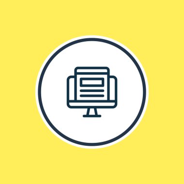 kat simgesini satırın üstüne Illustration. Güzel pazarlama öğesi de belge simgesi öğesi olarak kullanılabilir.