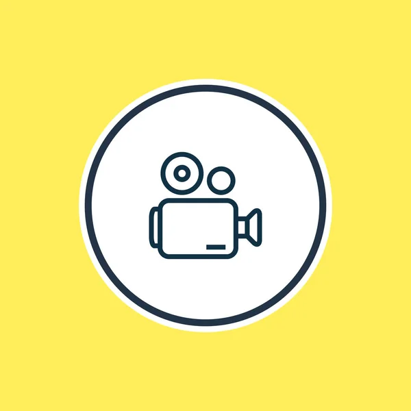 Illustrazione della linea di icone della videocamera. Bellissimo elemento partito può anche essere utilizzato come elemento icona videocamera . — Foto Stock