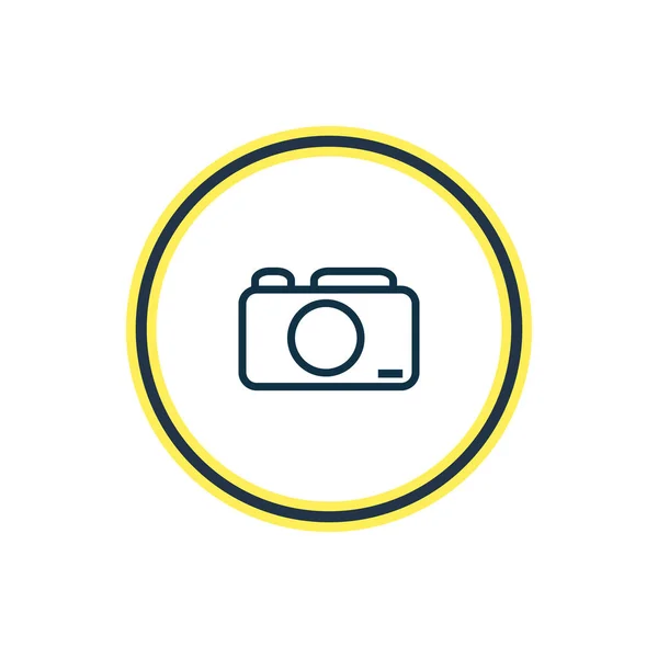 Illustrazione della linea di icone della fotocamera fotografica. Bellissimo elemento partito può anche essere utilizzato come elemento icona di cattura . — Foto Stock