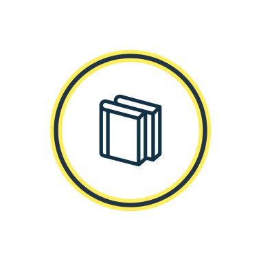 Edebiyat kutsal kişilerin resmi çizgi vektör Illustration. Güzel kitap öğesini de kitap toplama simgesi öğesi olarak kullanılabilir.