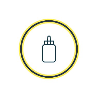 Tutkal simgesi çizgi vektör Illustration. Güzel Kırtasiye öğesi de yapışkan simgesi öğesi olarak kullanılabilir.