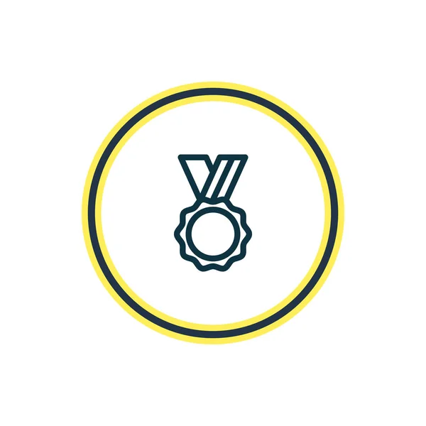 Illustrazione vettoriale della linea di icone del premio. Bellissimo elemento di intrattenimento può anche essere utilizzato come elemento icona medaglia . — Vettoriale Stock