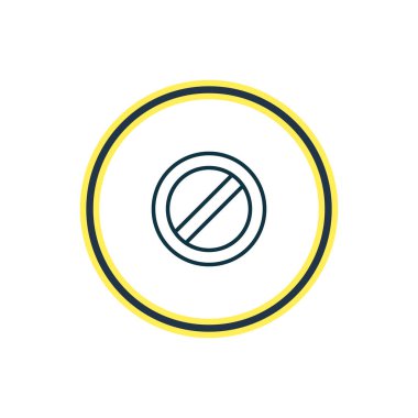 Hiçbir giriş simge satırında vektör Illustration. Güzel gezinti öğesi de blok simgesi öğesi olarak kullanılabilir.