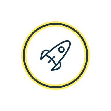 roket simgesi satır Illustration. Güzel araç öğesi de servisi simgesini öğesi olarak kullanılabilir.