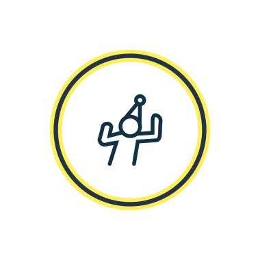 adam simgesi çizgi dans örnektir. Güzel kutlama öğesi de dansçı simgesi öğesi olarak kullanılabilir.