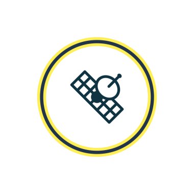 sputnik simgesi satır Illustration. Güzel takımyıldızı öğesi de uydu simgesi öğesi olarak kullanılabilir.