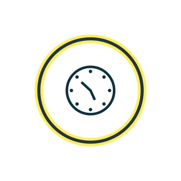 Ilustración de la línea del icono del reloj. Hermoso elemento del lugar de trabajo también se puede utilizar como elemento icono del reloj . — Foto de Stock