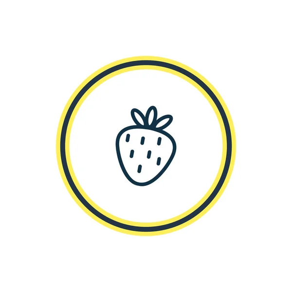 Illustration of strawberry icon line. Beautiful celebration element also can be used as berry icon element. — Stock Photo, Image