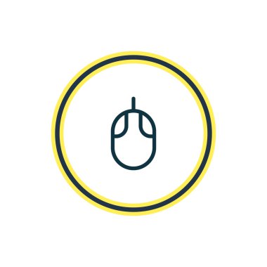 bilgisayar fare simgesi satır Illustration. Güzel office öğe denetleyicisi simgesi öğesi olarak da kullanılabilir.