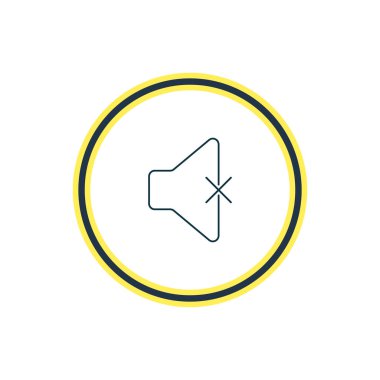 sessiz simgesi satır Illustration. Güzel melodi öğesi de sessiz simgesi öğesi olarak kullanılabilir.