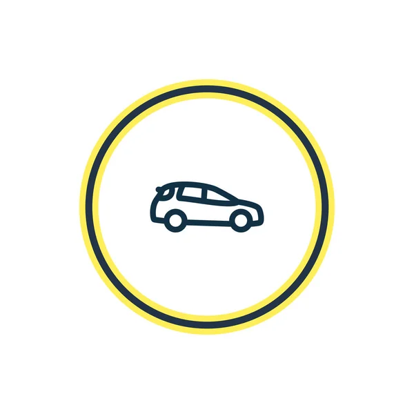 Illustration der mittleren Geländewagen-Symbollinie. schönes Transit-Element kann auch als Auto-Icon-Element verwendet werden. — Stockfoto
