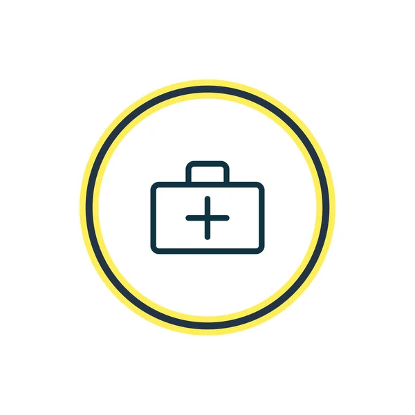 Illustration der medizinischen Symbollinie. schöne camping-Element kann auch als Erste-Hilfe-Box-Symbol Element verwendet werden. — Stockfoto