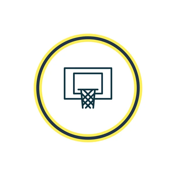 Illustration der Hoop-Symbollinie. schöne athletische Element kann auch als Basketball-Symbol Element verwendet werden. — Stockfoto