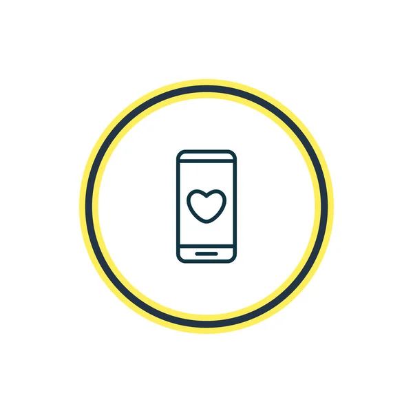 Illustration des Telefonsymbols. schönes Passionselement kann auch als Smartphone-Icon-Element verwendet werden. — Stockfoto