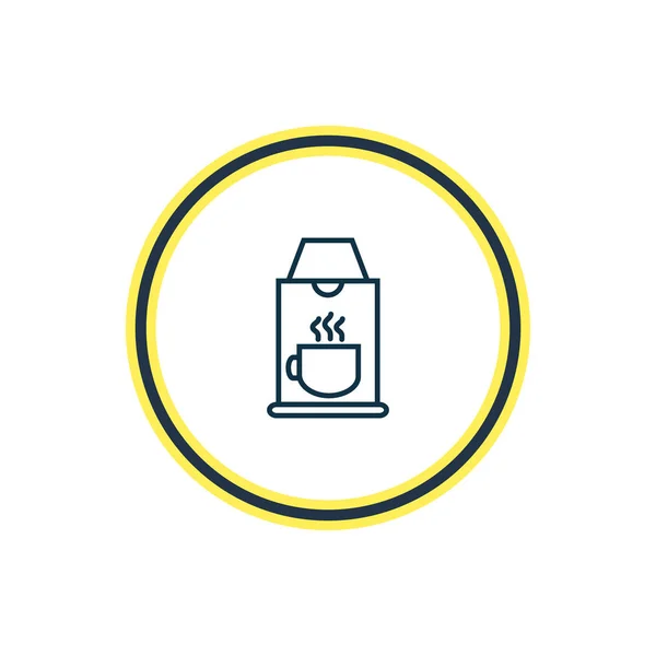 Illustrazione vettoriale della linea di icone della macchina da caffè. Bellissimo elemento vacanza può anche essere utilizzato come elemento icona caffettiera . — Vettoriale Stock