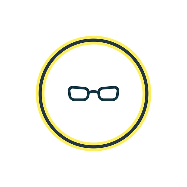 Illustrazione vettoriale della linea di icone degli occhiali. Bellissimo elemento hobby può anche essere utilizzato come elemento icona occhiali da sole . — Vettoriale Stock