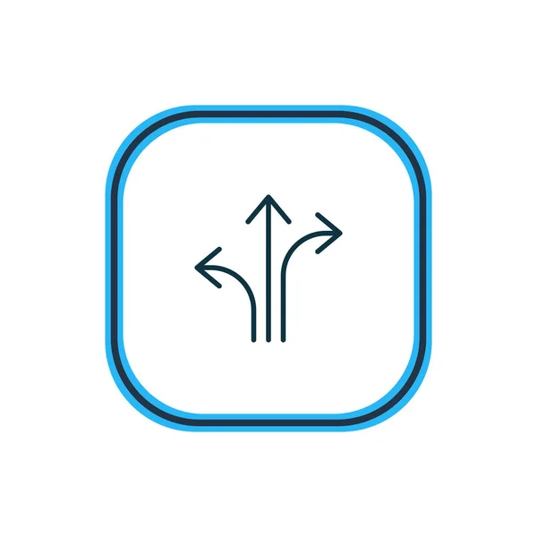 Illustration vectorielle de la ligne d'icône de navigation. Bel élément de navigation peut également être utilisé comme élément icône de signalisation . — Image vectorielle