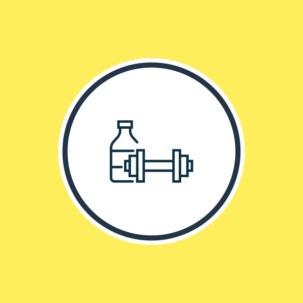 illustration of fitness room icon line. Beautiful vacation element also can be used as gym icon element.