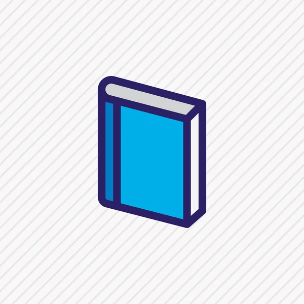 Illustrazione vettoriale dell'icona del libro linea colorata. Bellissimo elemento letto può anche essere utilizzato come elemento icona di informazioni . — Vettoriale Stock