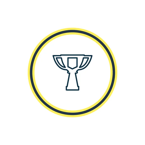 Illustrazione vettoriale della linea di icone della coppa premio. Bellissime attività elemento può anche essere utilizzato come elemento icona del campionato . — Vettoriale Stock