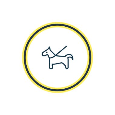 Evde beslenen hayvan simgesi çizgi vektör Illustration. Güzel faaliyetler öğesi de köpek simgesi öğesi olarak kullanılabilir.