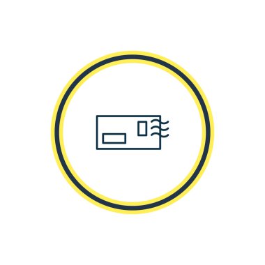 simge çizgi postcrossing örnektir. Güzel eğlence öğesi de zarf simgesi öğesi olarak kullanılabilir.