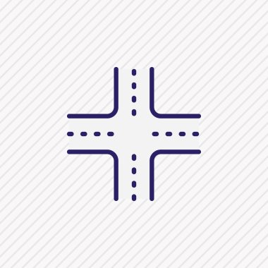 Kavşak simge vektör çizim satırı renkli. Güzel öğesi de kavşak simgesi öğesi olarak kullanılabilir.