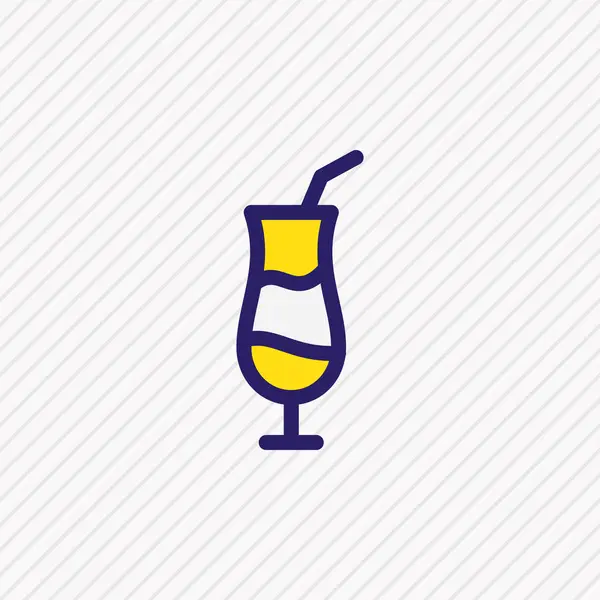 Vektorové ilustrace mocca ikony barevné čáry. Krásný nápoj element lze použít také jako prvek ikonu moka. — Stockový vektor