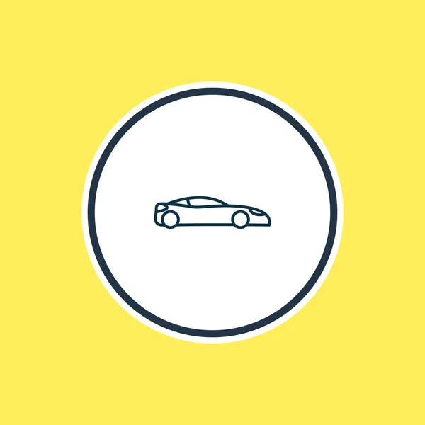 Ilustración de la línea icono de coche deportivo. Hermoso elemento hobby también se puede utilizar como elemento icono de automóvil . —  Fotos de Stock