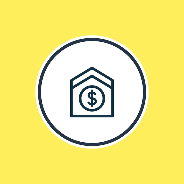 illustration of sell house icon line. Beautiful industry element also can be used as property icon element.