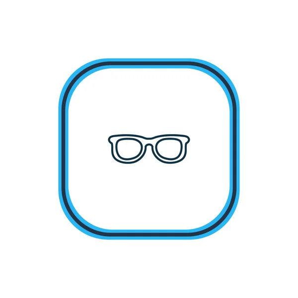 Illustration av solglasögon ikonen linje. Vackra hotell element kan också användas som glasögon ikonen element. — Stockfoto