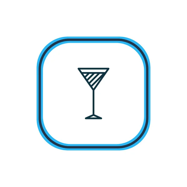 Illustration of cocktail icon line. Beautiful beverage element also can be used as martini icon element. — Stock Photo, Image