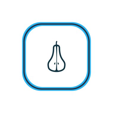 Armut yarım simgesi satır Illustration. Güzel yemek öğesinin de Düşes simgesi öğesi olarak kullanılabilir.