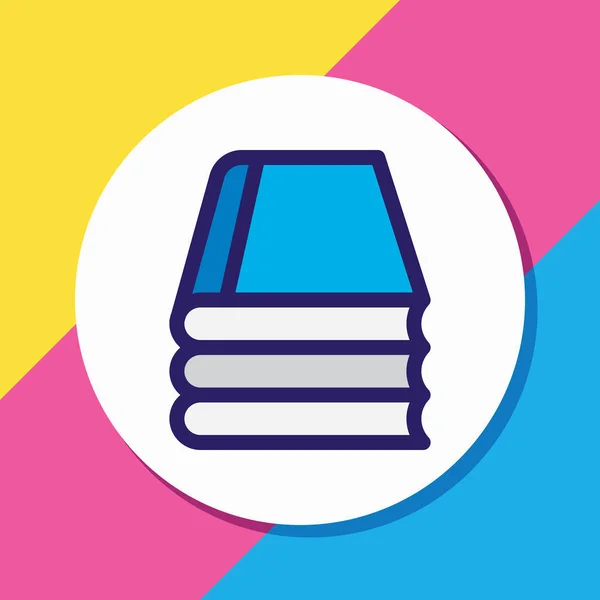 Illustration de la connaissance icône ligne colorée. Bel élément de lecture peut également être utilisé comme élément icône de bibliothèque . — Photo