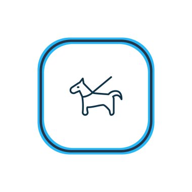 Evde beslenen hayvan simgesi çizgi vektör Illustration. Güzel eğlence öğesi de köpek simgesi öğesi olarak kullanılabilir.