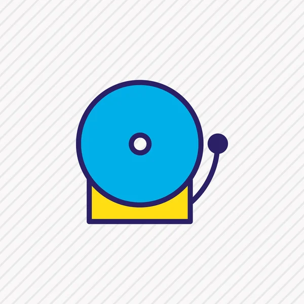 Ilustración vectorial de la línea de color icono de alarma. Hermoso elemento de necesidad también se puede utilizar como elemento icono de campana . — Vector de stock