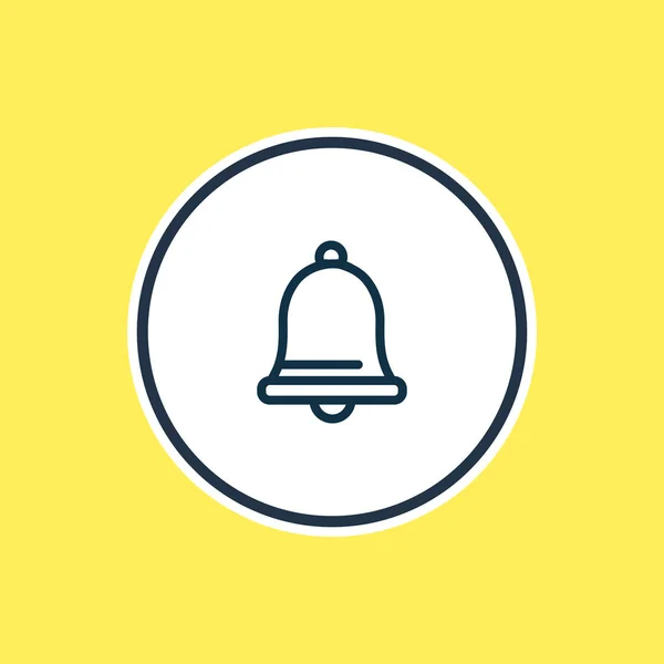 illustration of bell icon line. Beautiful party element also can be used as ringing icon element.