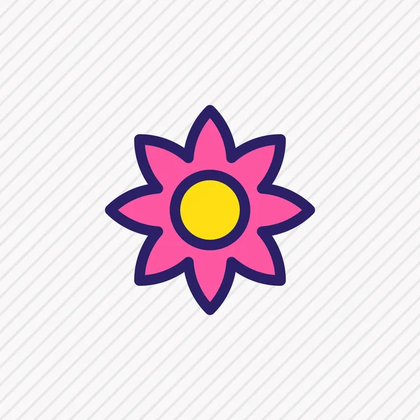 Ilustración de la línea de color icono de la flor. Hermoso elemento hobby también se puede utilizar como elemento icono floral . — Foto de Stock