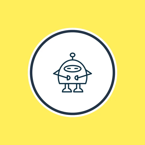 Illustration of robots icon line. Beautiful lifestyle element also can be used as chatbot icon element. — Stock Photo, Image