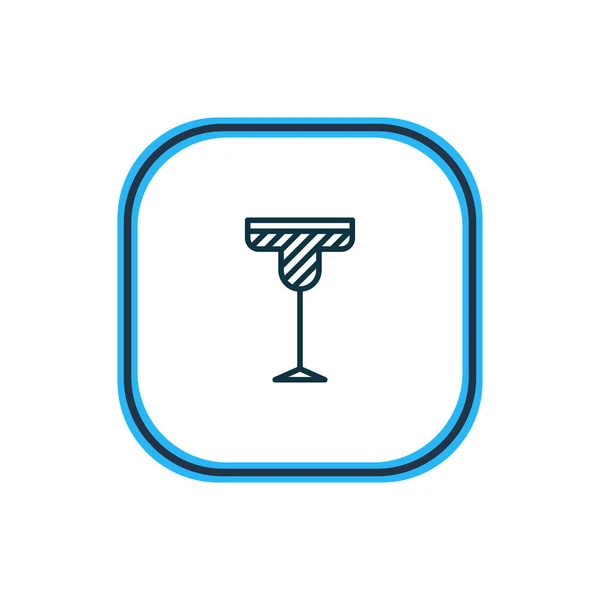 Illustration of martini icon line. Beautiful beverage element also can be used as cocktail icon element. — Stock Photo, Image