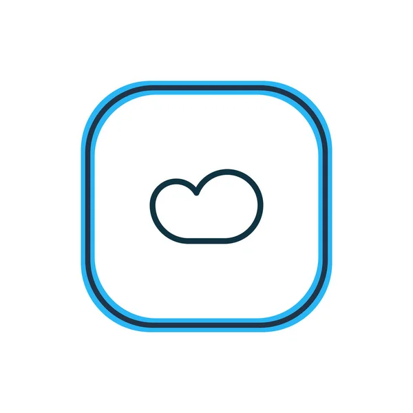 Ilustración de la línea de iconos de almacenamiento en nube. Hermoso elemento de red también se puede utilizar como elemento icono de la tecnología . —  Fotos de Stock